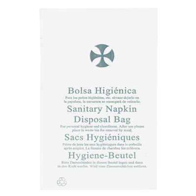 SAC HYGIÉNIQUE 16X26 PE BLANC STANDARD