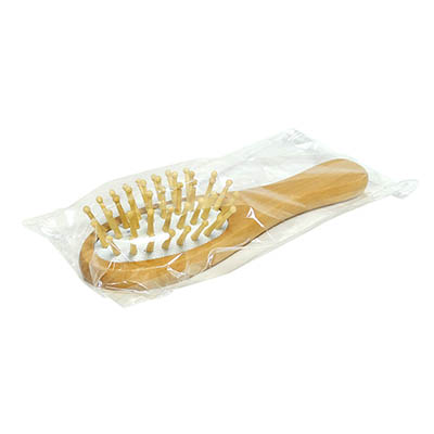 HAIR BRUSH WOOD 15,5CM 